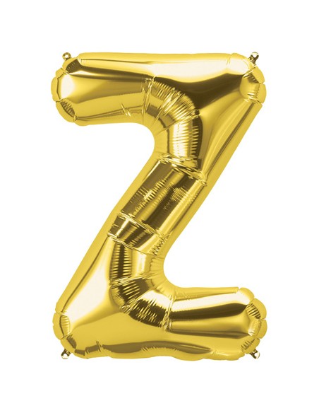 Palloncino Mylar Lettera Z Oro Mega 40" - 101cm - 1pz | G3S Party