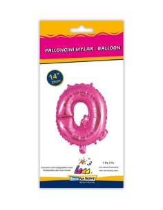 Palloncino Mylar Lettera Q Fuxia Mini 14" - 35cm con valvola - 1pz | G3S Party