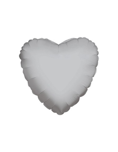 Palloncino Mylar Cuore Argento 18" - 46cm - 1pz | G3S Party