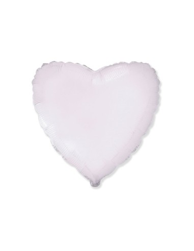 Palloncino Mylar Cuore Bianco 18" - 46cm - 1pz | G3S Party