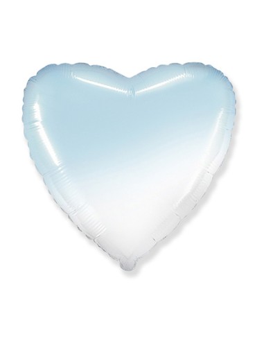 Palloncino Mylar Cuore Celeste Baby Sfumato 32" - 81cm - 1pz | G3S Party