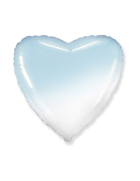 Palloncino Mylar Cuore Celeste Baby Sfumato 32" - 81cm - 1pz | G3S Party