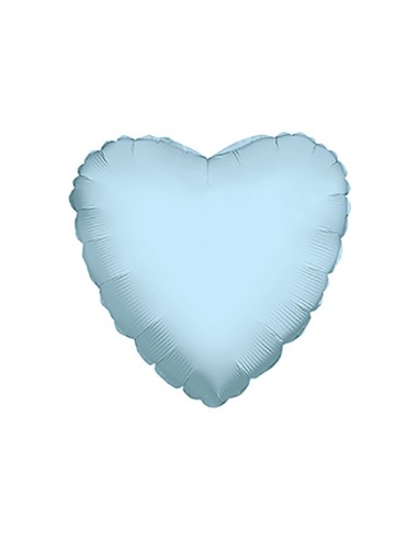 Palloncino Mylar Cuore Celeste Chiaro 18" - 46cm - 1pz | G3S Party