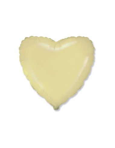 Palloncino Mylar Cuore Crema 18" - 46cm - 1pz | G3S Party