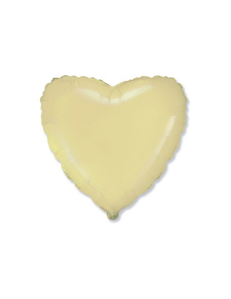 Palloncino Mylar Cuore Crema 18" - 46cm - 1pz | G3S Party