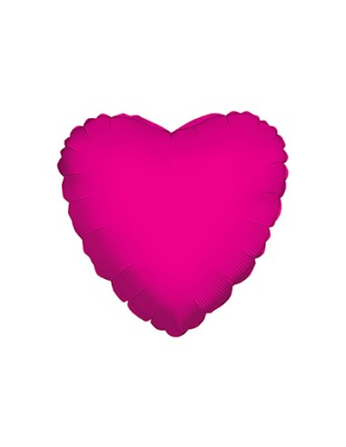 Palloncino Mylar Cuore Fuxia 18" - 46cm - 1pz | G3S Party