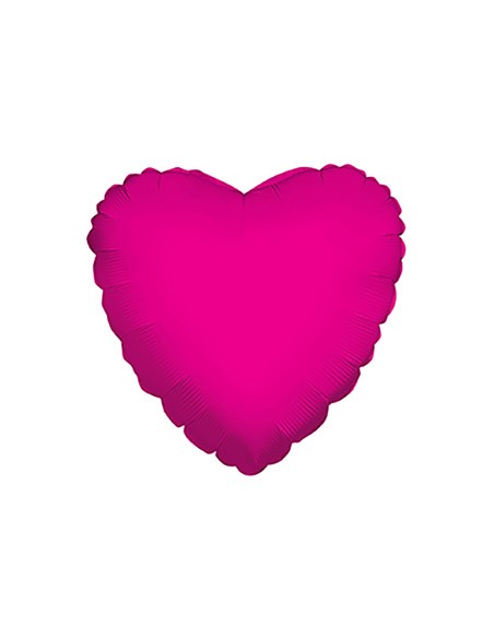 Palloncino Mylar Cuore Fuxia 18" - 46cm - 1pz | G3S Party
