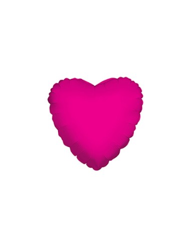 Palloncino Mylar Cuore Fuxia 9" - 23cm - 5pz | G3S Party