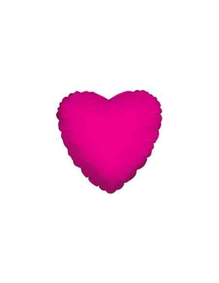 Palloncino Mylar Cuore Fuxia 9" - 23cm - 5pz | G3S Party
