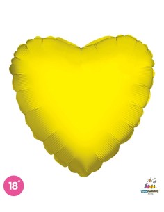 Palloncino Mylar Cuore Giallo 18" - 46cm - 1pz | G3S Party