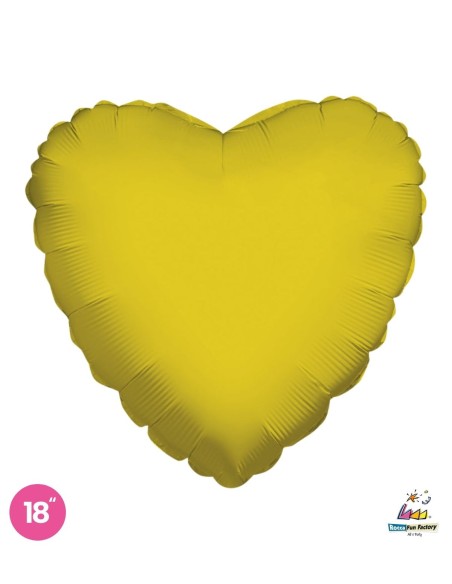 Palloncino Mylar Cuore Oro 18" - 46cm - 1pz | G3S Party