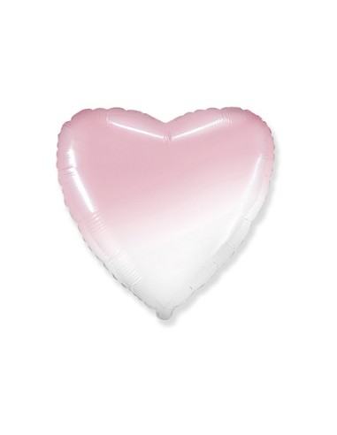 Palloncino Mylar Cuore Rosa Baby Sfumato 18" - 46cm - 1pz | G3S Party