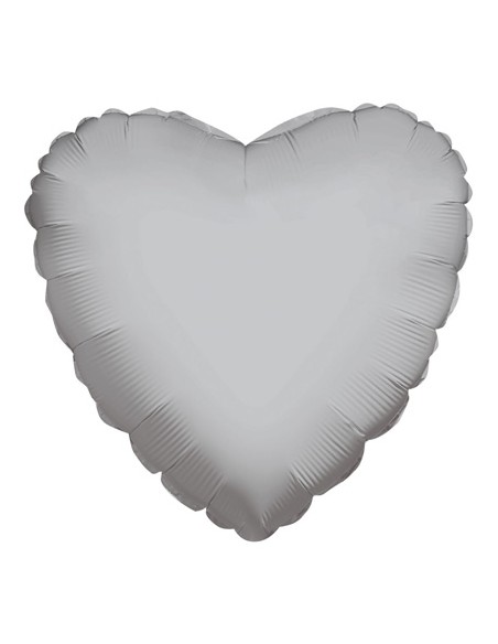 Palloncino Mylar Cuore Silver 36" - 91cm - 1pz | G3S Party