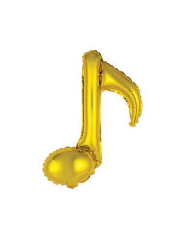 Palloncino Mylar Nota Musicale Singola Oro 18" - 46cm - 5pz | G3S Party