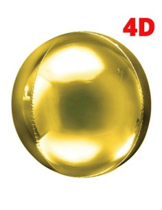 Palloncino Mylar Sfera Oro 4D 32" - 81cm - 1pz | G3S Party