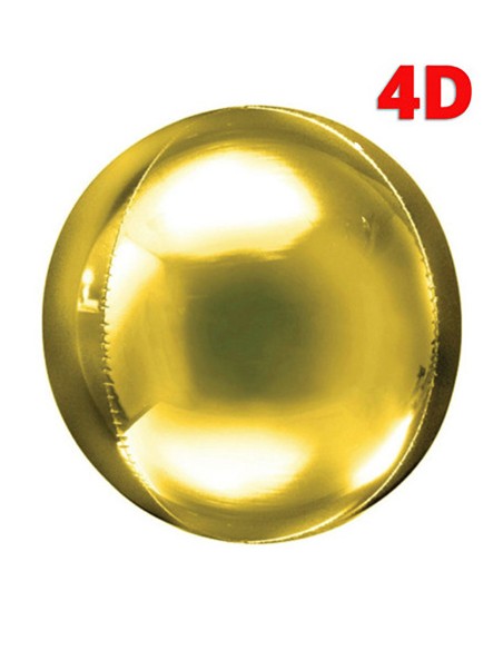Palloncino Mylar Sfera Oro 4D 32" - 81cm - 1pz | G3S Party