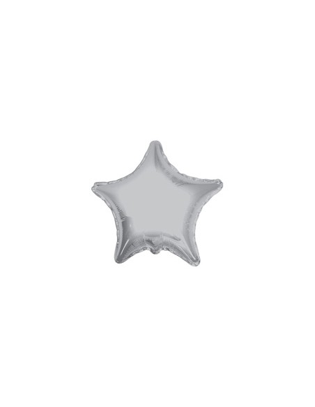 Palloncino Mylar Stella Argento 4" - 10cm - 5pz | G3S Party