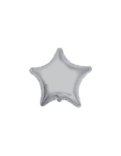 Palloncino Mylar Stella Argento 9" - 23cm - 5pz | G3S Party