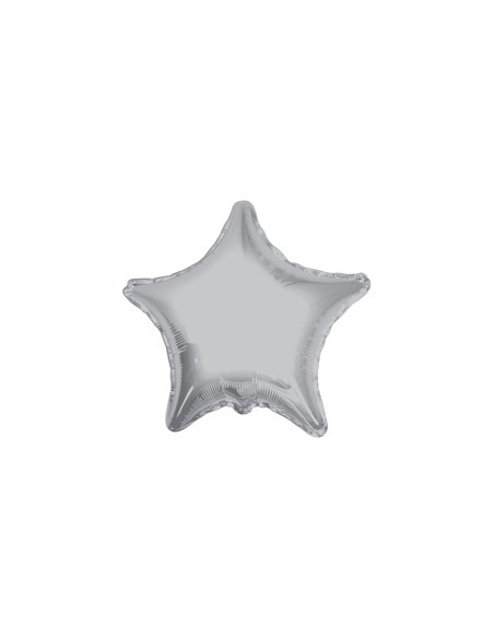 Palloncino Mylar Stella Argento 9" - 23cm - 5pz | G3S Party