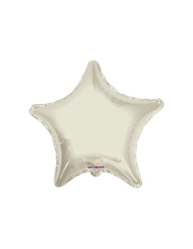 Palloncino Mylar Stella Avorio 18" - 46cm - 1pz | G3S Party