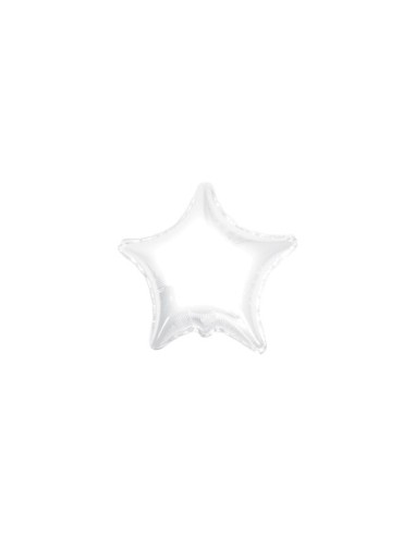 Palloncino Mylar Stella Bianco 4" - 10cm - 5pz | G3S Party