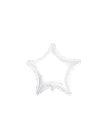 Palloncino Mylar Stella Bianco 9" - 23cm - 5pz | G3S Party