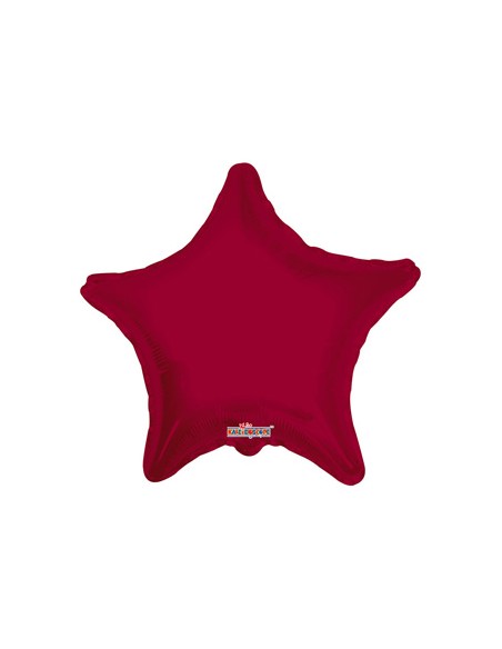 Palloncino Mylar Stella Bordeaux 18" - 46cm - 1pz | G3S Party