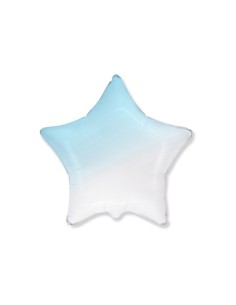 Palloncino Mylar Stella Celeste Baby Sfumato 18" - 46cm - 1pz | G3S Party