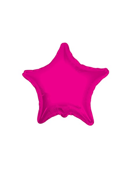 Palloncino Mylar Stella Fuxia 18" - 46cm - 1pz | G3S Party