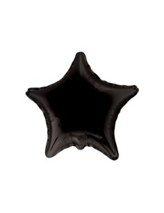 Palloncino Mylar Stella Nero 18" - 46cm - 1pz | G3S Party