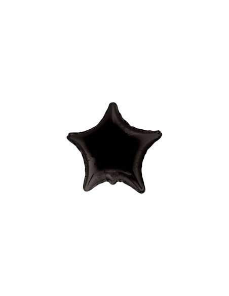 Palloncino Mylar Stella Nero 4" - 10cm - 5pz | G3S Party