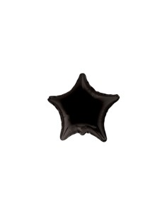 Palloncino Mylar Stella Nero 9" - 23cm - 5pz | G3S Party