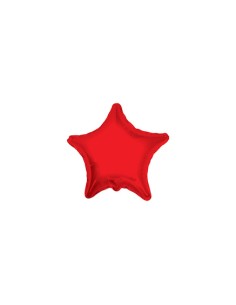 Palloncino Mylar Stella Rosso 4" - 10cm - 5pz | G3S Party