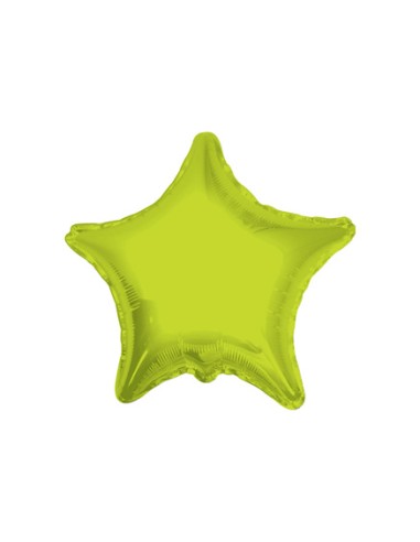 Palloncino Mylar Stella Verde Lime 18" - 46cm - 1pz | G3S Party