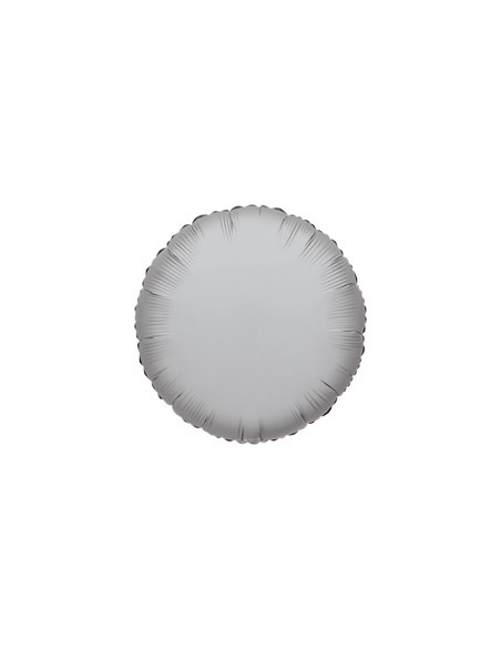 Palloncino Mylar Tondo Argento 4" - 10cm - 5pz | G3S Party