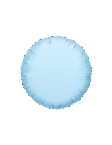 Palloncino Mylar Tondo Celeste Chiaro 18" - 46cm - 1pz | G3S Party