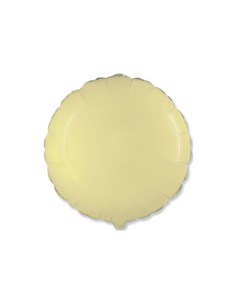 Palloncino Mylar Tondo Crema 18" - 46cm - 1pz | G3S Party
