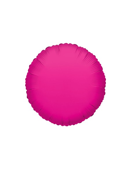 Palloncino Mylar Tondo Fuxia 9" - 23cm - 5pz | G3S Party