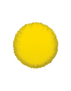 Palloncino Mylar Tondo Giallo 18" - 46cm - 1pz | G3S Party