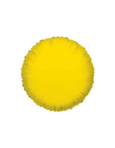 Palloncino Mylar Tondo Giallo 18" - 46cm - 1pz | G3S Party