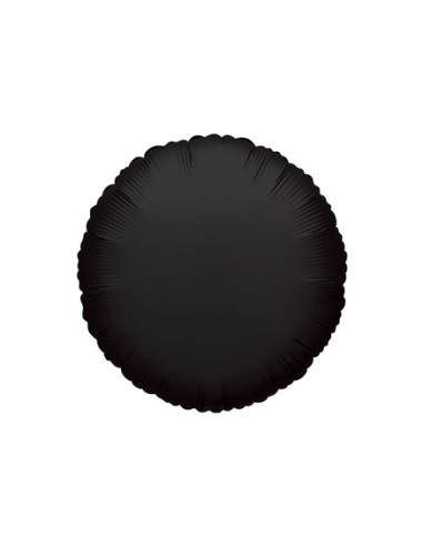 Palloncino Mylar Tondo Nero 18" - 46cm - 1pz | G3S Party
