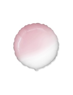 Palloncino Mylar Tondo Rosa Baby Sfumato 18" - 46cm - 1pz | G3S Party