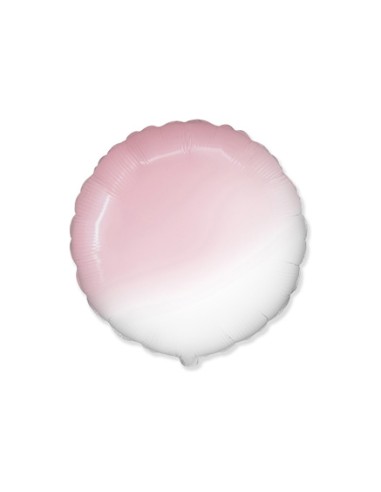 Palloncino Mylar Tondo Rosa Baby Sfumato 18" - 46cm - 1pz | G3S Party
