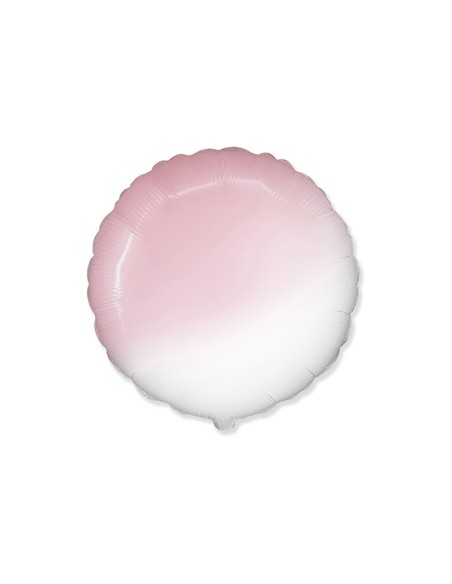 Palloncino Mylar Tondo Rosa Baby Sfumato 18" - 46cm - 1pz | G3S Party