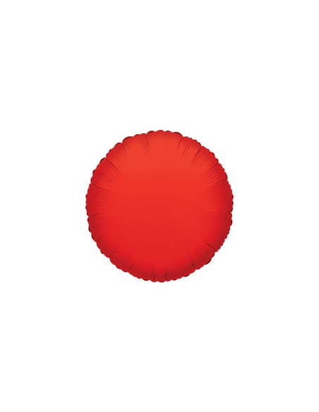 Palloncino Mylar Tondo Rosso 9" - 23cm - 5pz | G3S Party