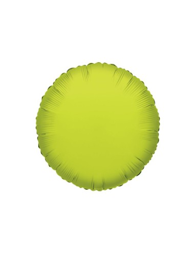 Palloncino Mylar Tondo Verde Lime 18" - 46cm - 1pz | G3S Party