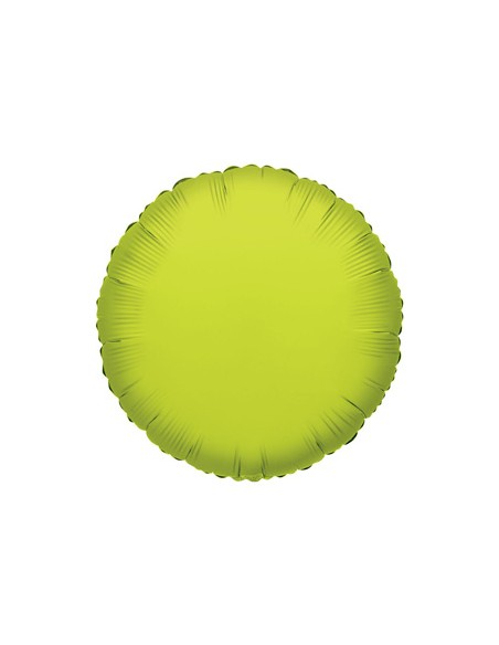 Palloncino Mylar Tondo Verde Lime 18" - 46cm - 1pz | G3S Party
