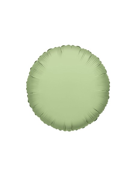 Palloncino Mylar Tondo Verde Oliva 18" - 46cm - 1pz | G3S Party