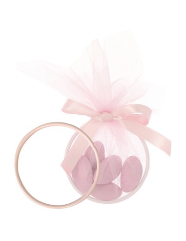 Anello rosa in metallo Ø7cm | G3S