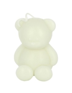 Candela a forma di orsetto bianco 5x7cm | G3S